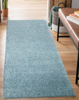 Tapis à Poils Longs SOFTY Bleu Azur – STUDIO DECO