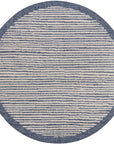 Tapis rond Lignes tressées - Bleu – STUDIO DECO