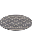 Tapis rond Geo tressées - Gris – STUDIO DECO