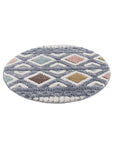 Tapis rond à relief AMORE 2 Multicolore – STUDIO DECO