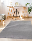 Tapis de Fourrure Velours - Gris – STUDIO DECO
