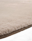 Tapis de Fourrure Rond Velours Beige Taupe – STUDIO DECO