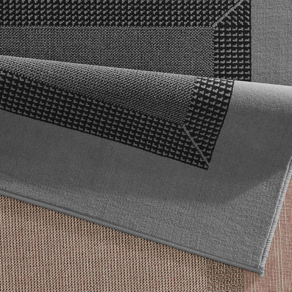Tapis uni à poils courts Gris