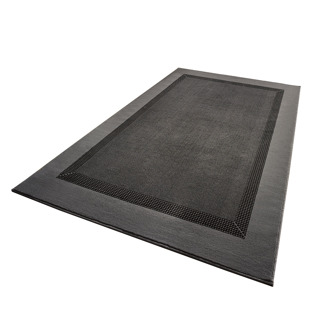 Tapis uni à poils courts Gris
