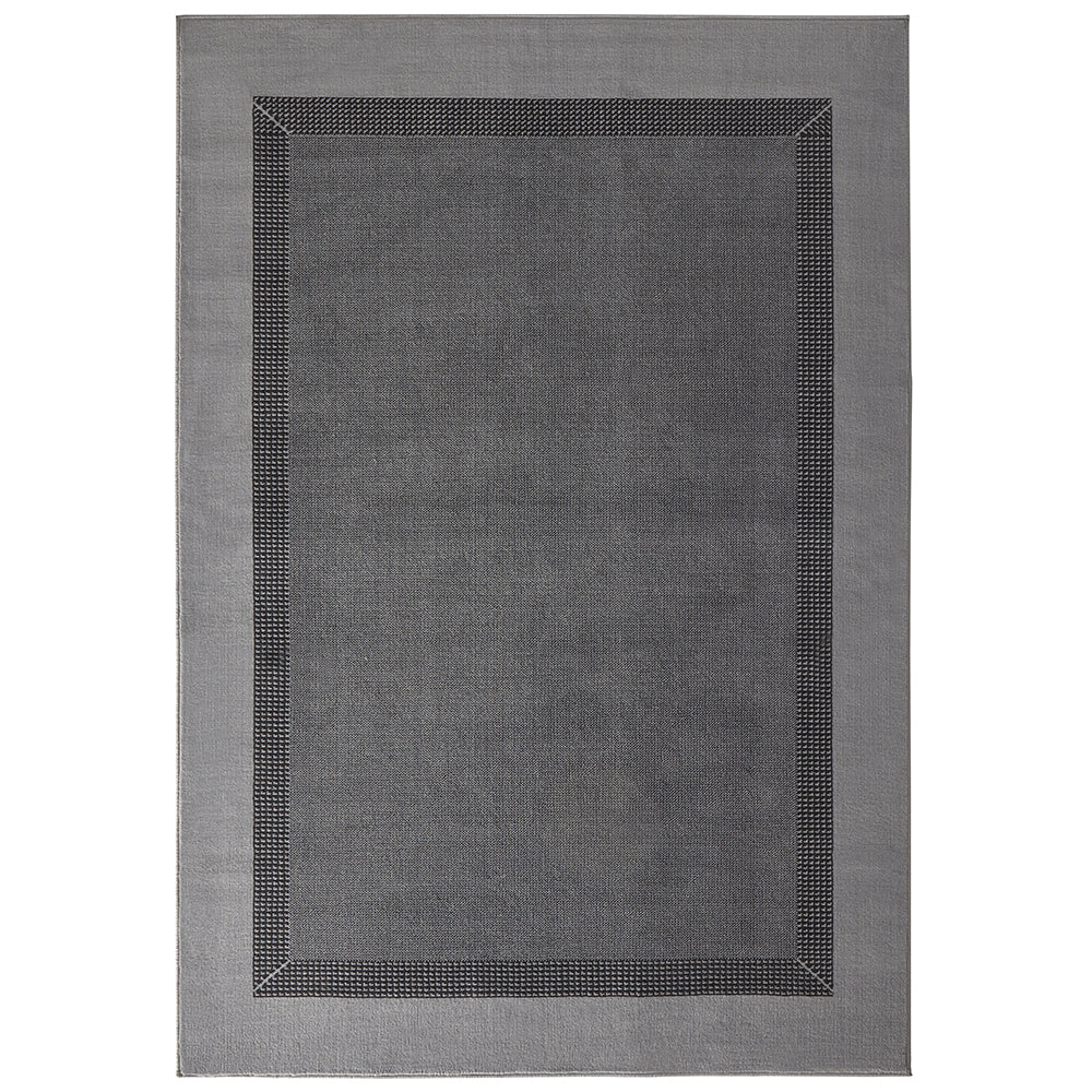 Tapis uni à poils courts Gris