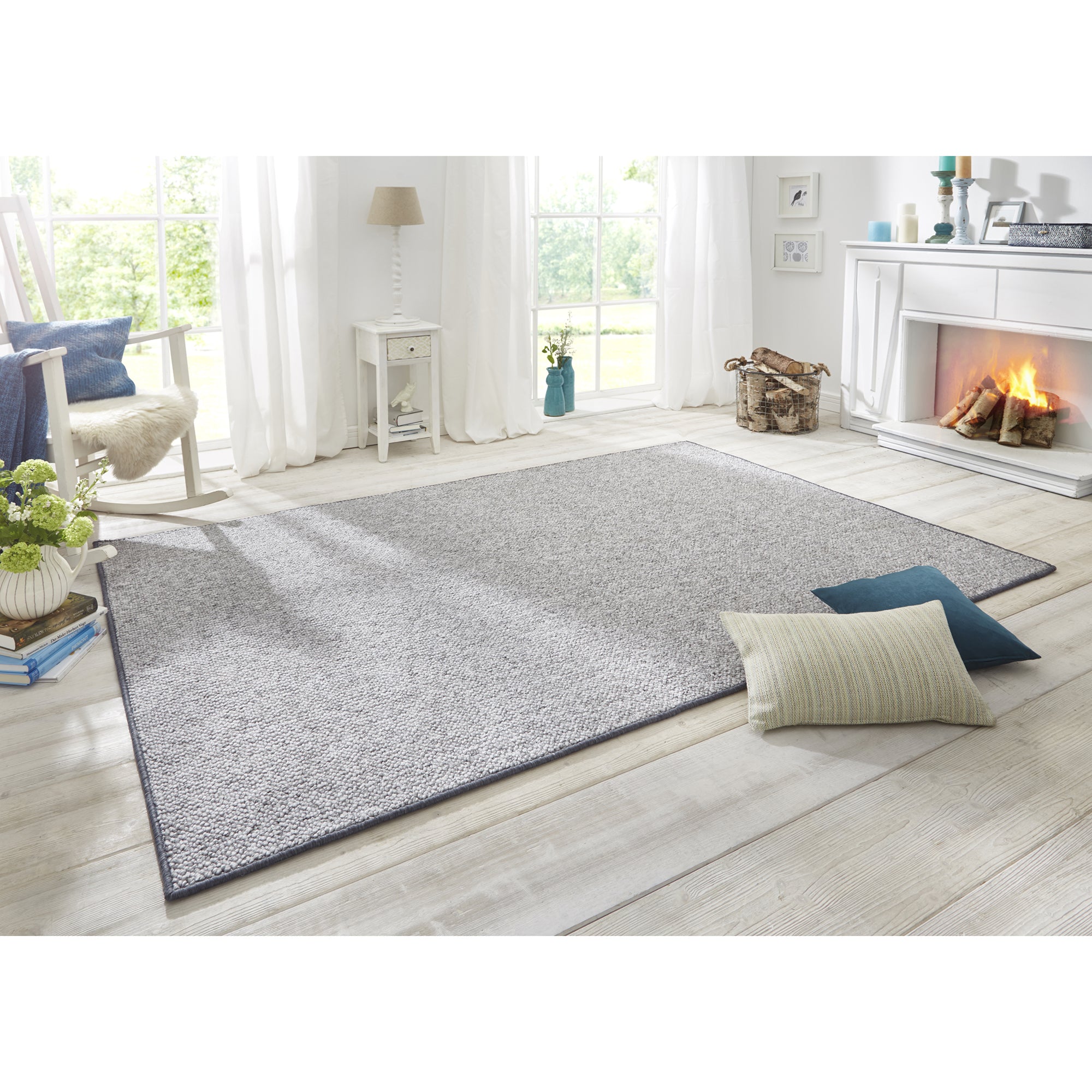 Tapis bouclé tufté WOOL Gris – STUDIO DECO