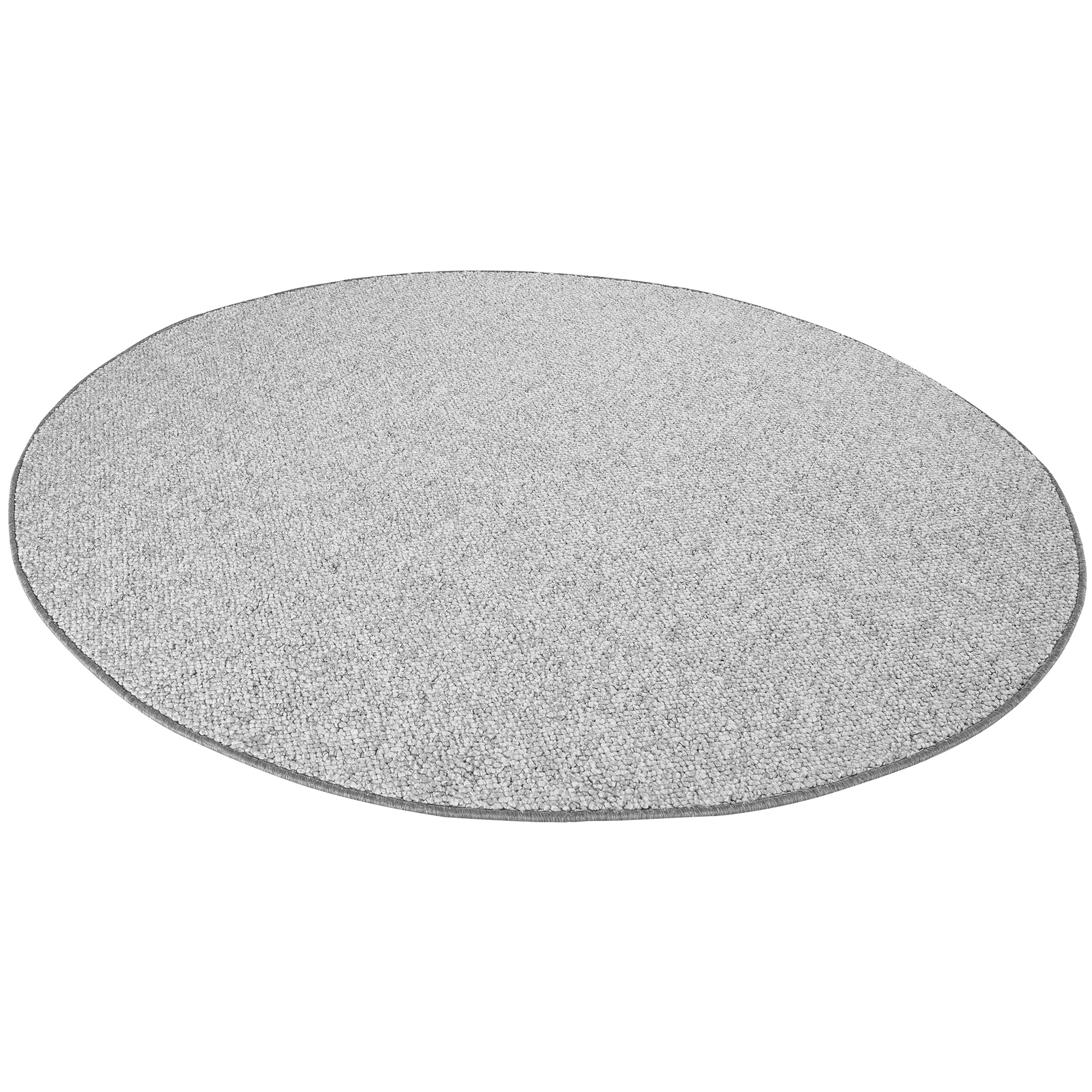 Tapis Rond bouclé tufté WOOL Gris – STUDIO DECO