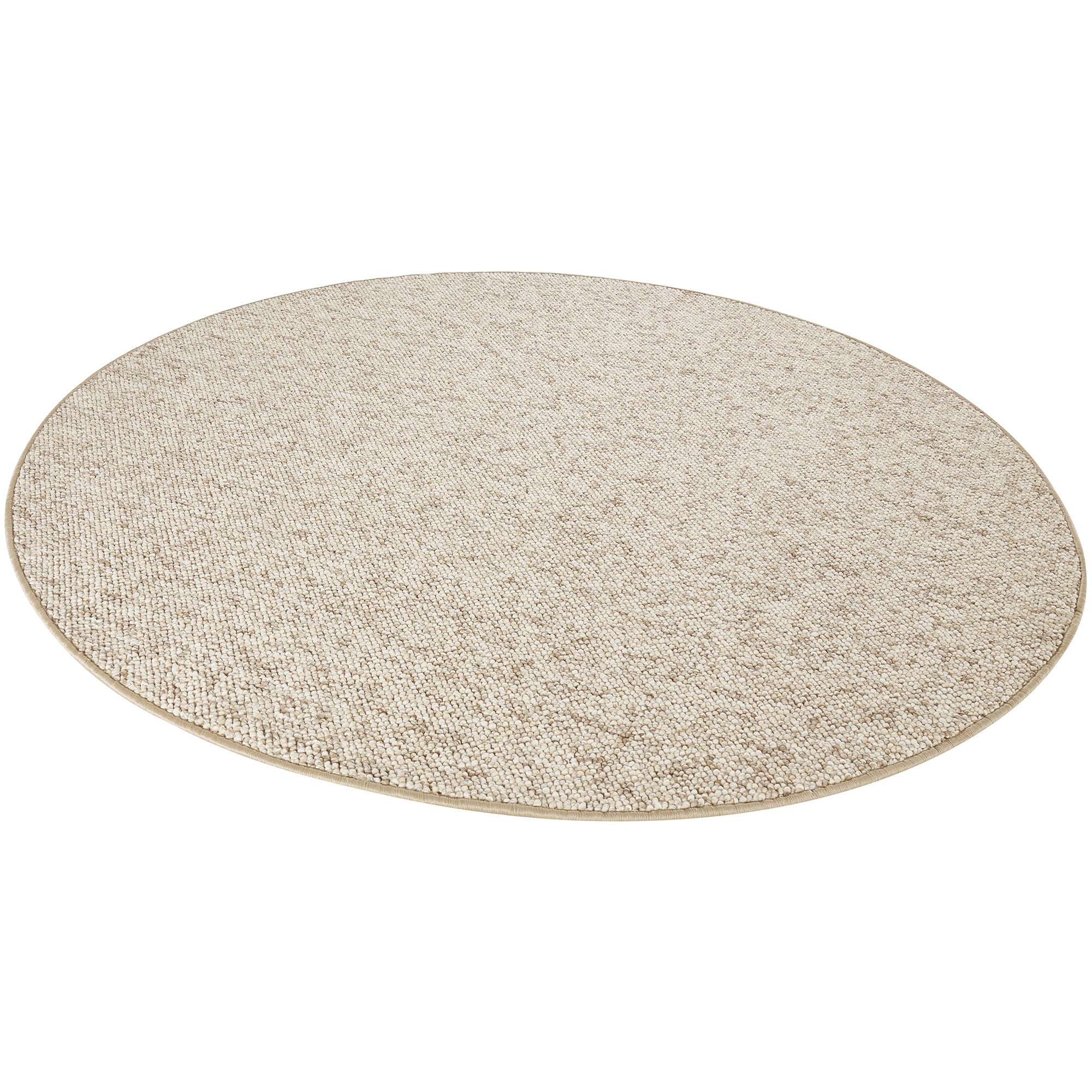 Tapis Rond bouclé tufté WOOL Beige – STUDIO DECO
