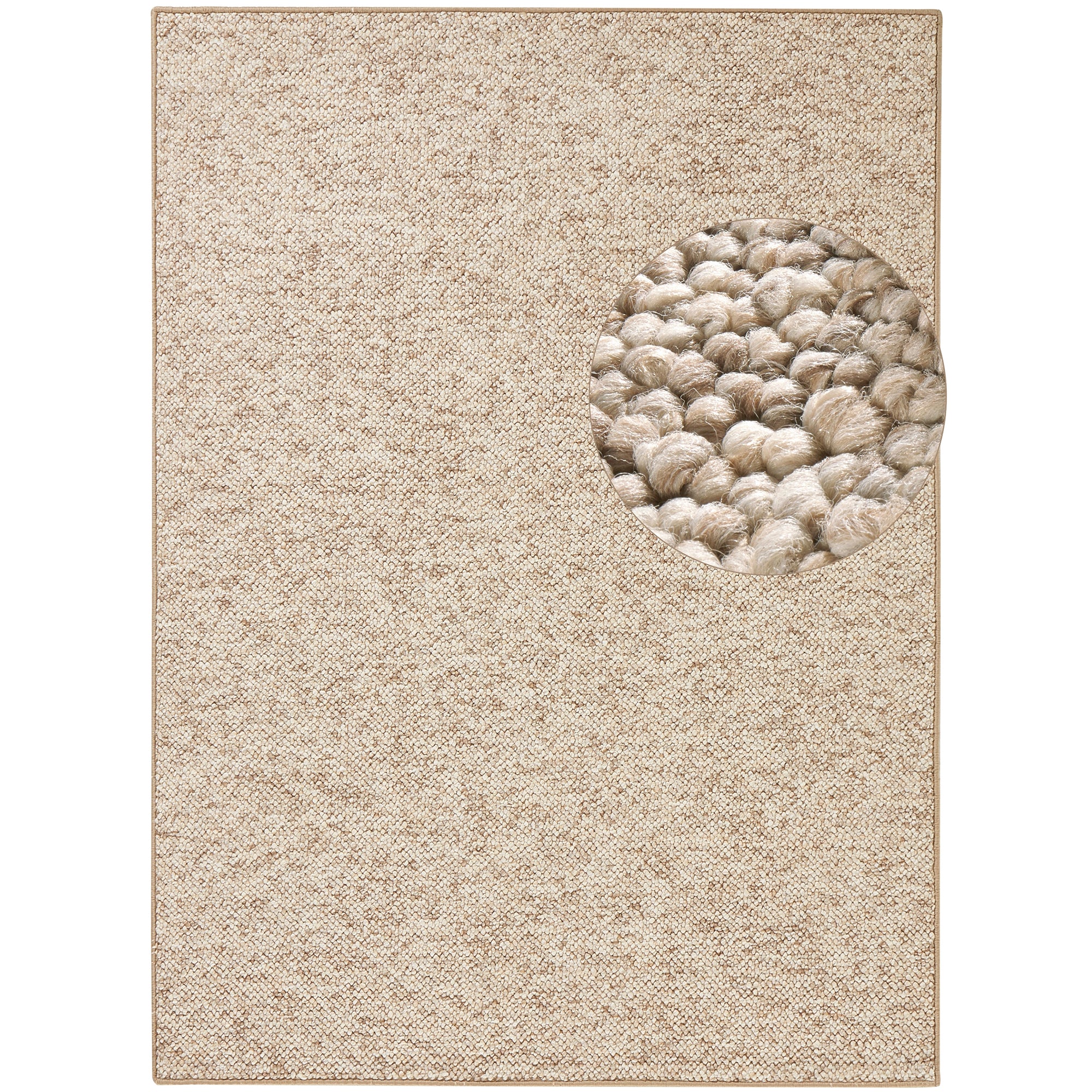 Tapis bouclé tufté WOOL Beige – STUDIO DECO