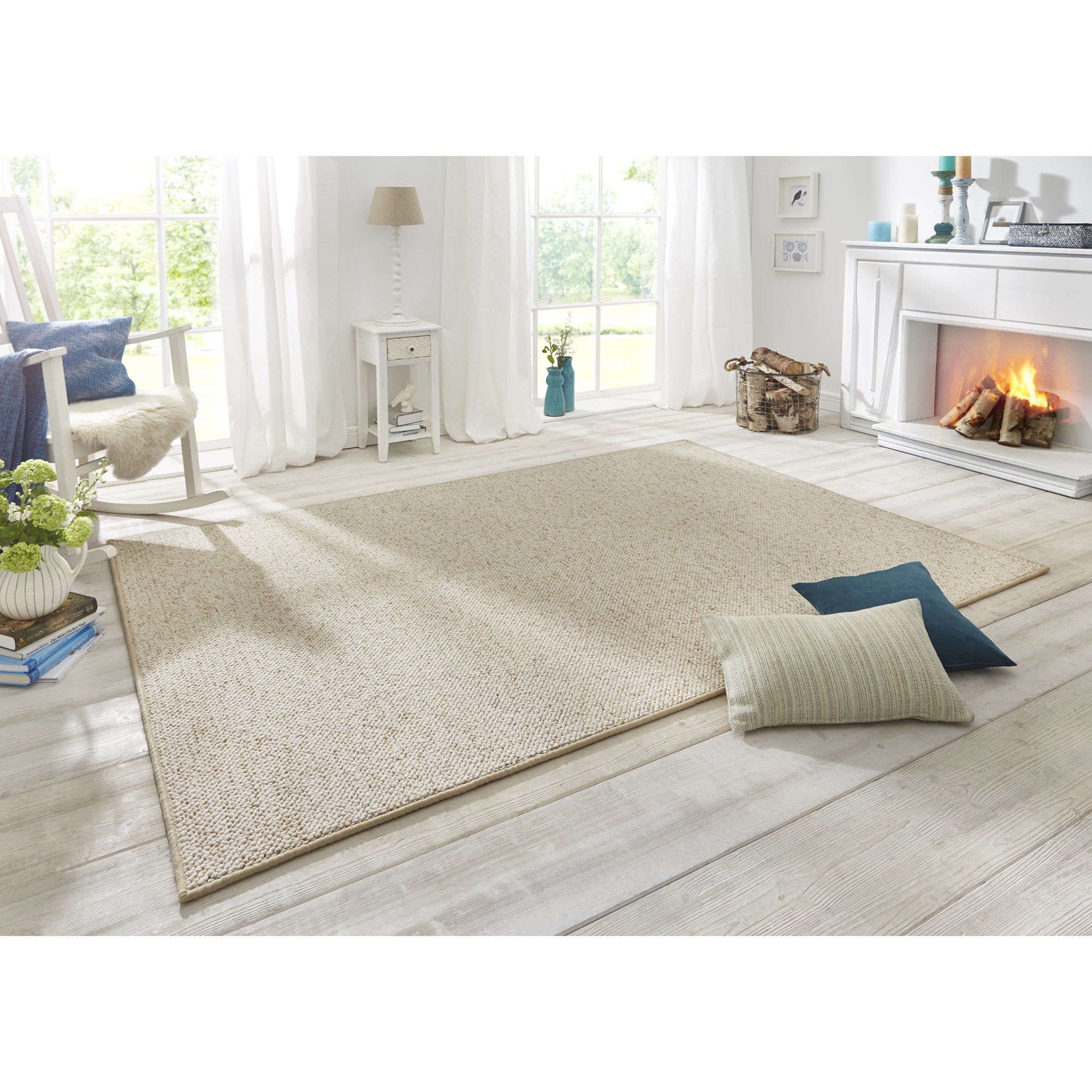 Tapis bouclé tufté WOOL Crème – STUDIO DECO