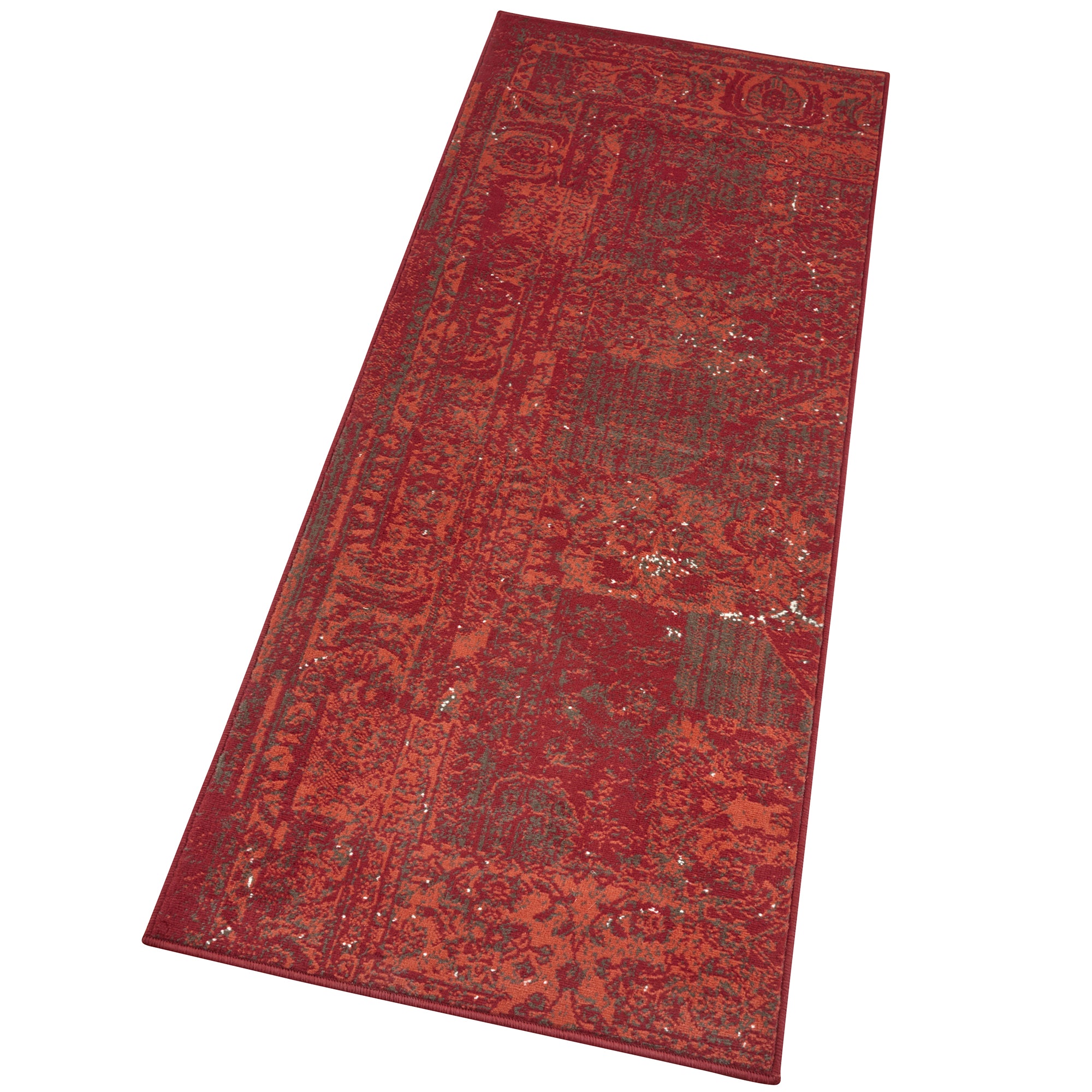 Tapis Design à poils ras ACRE - Rouge – STUDIO DECO