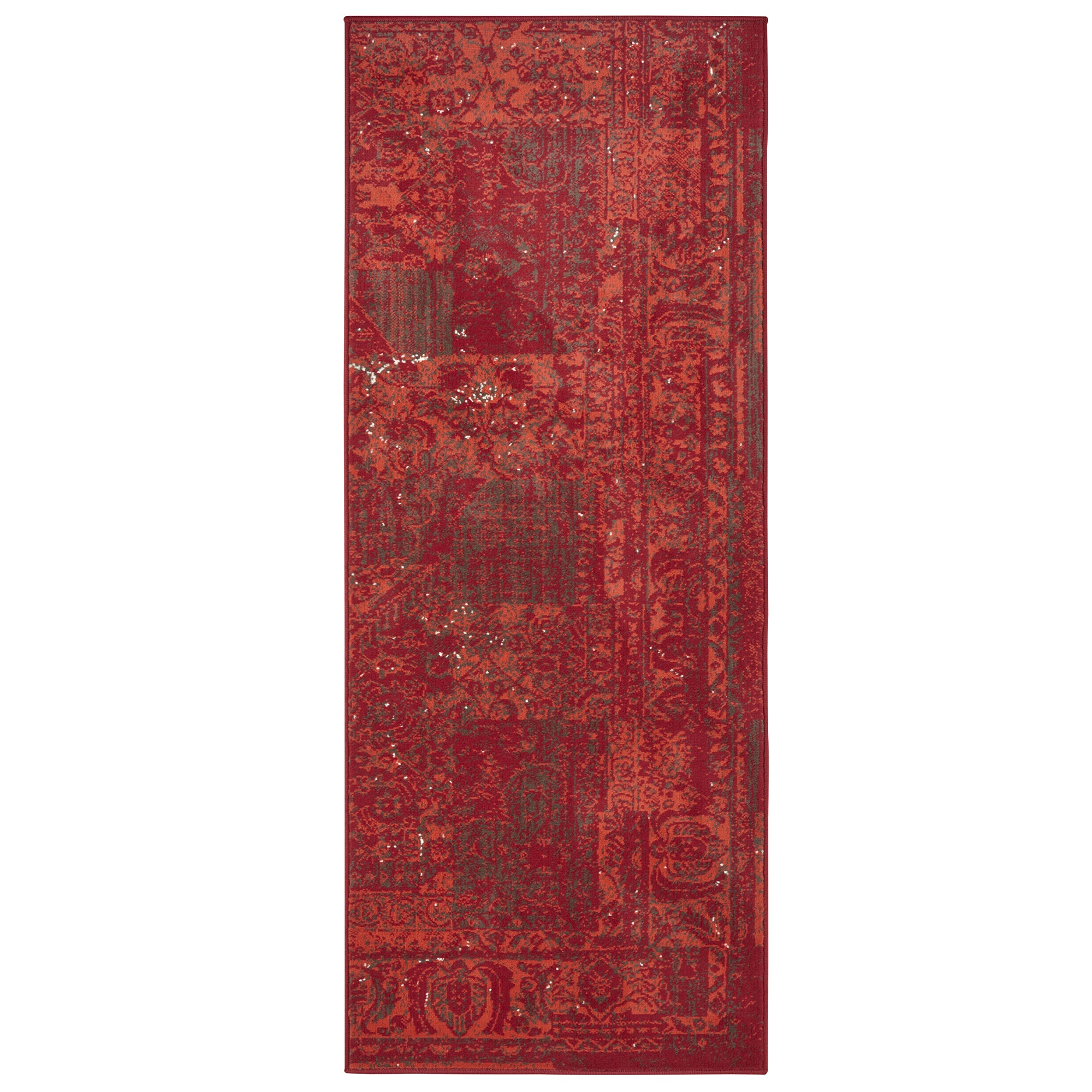 Tapis Design à poils ras ACRE - Rouge – STUDIO DECO