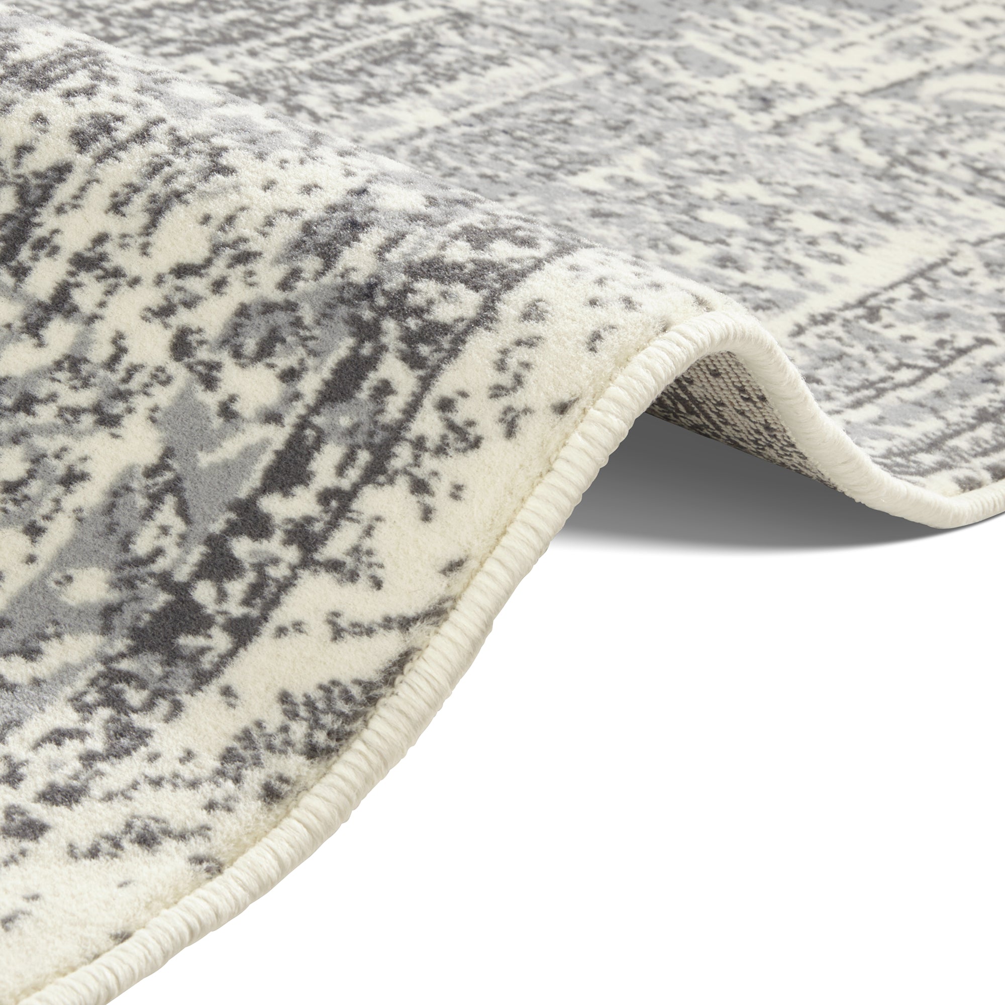 Tapis Design à poils ras ACRE crème – STUDIO DECO