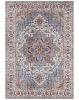 Tapis Vintage tissé plat Anthea Terra Turquoise – STUDIO DECO