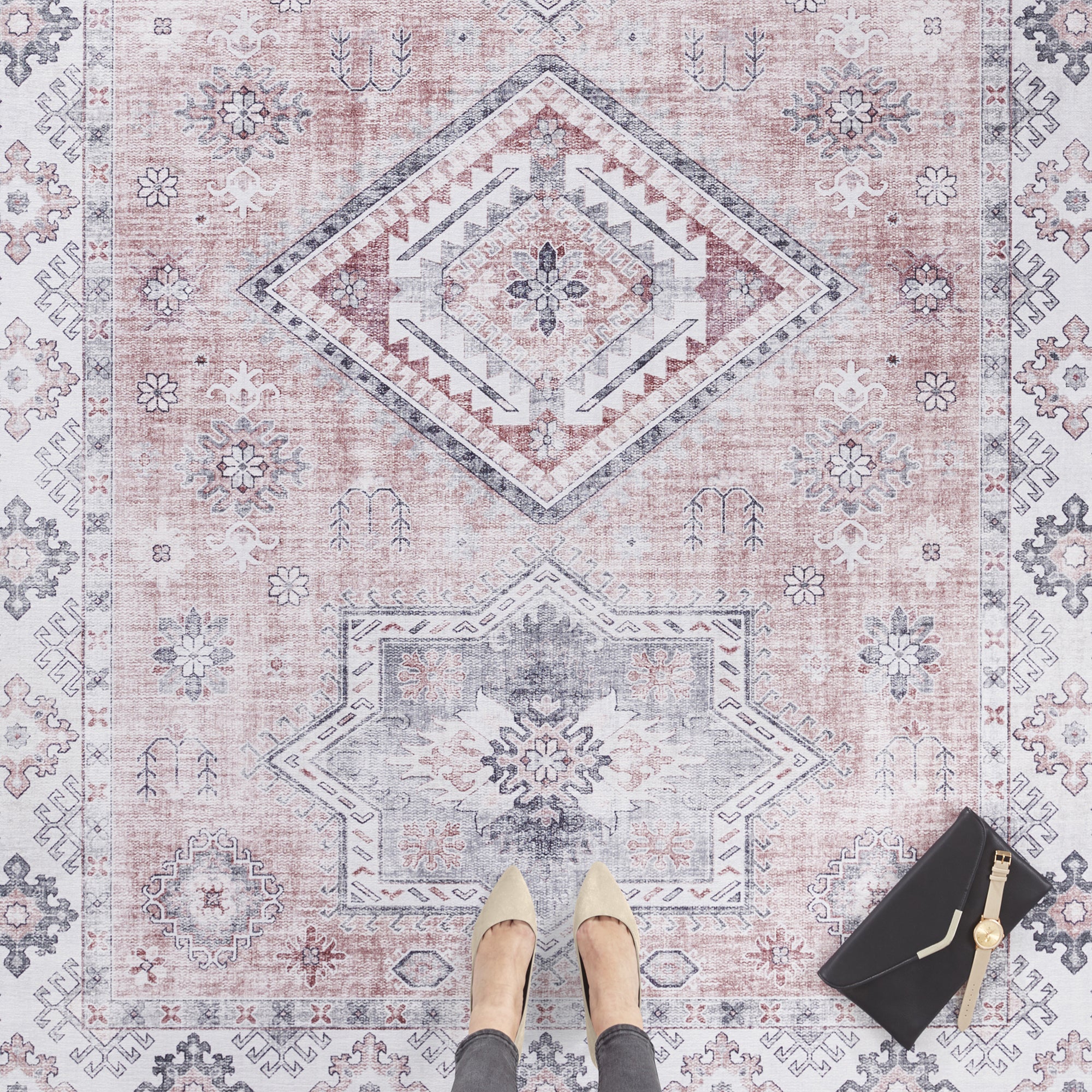 Tapis Vintage tissé plat Gratia – STUDIO DECO