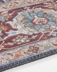 Tapis Vintage tissé plat Sylla Rouge et Bleu – STUDIO DECO