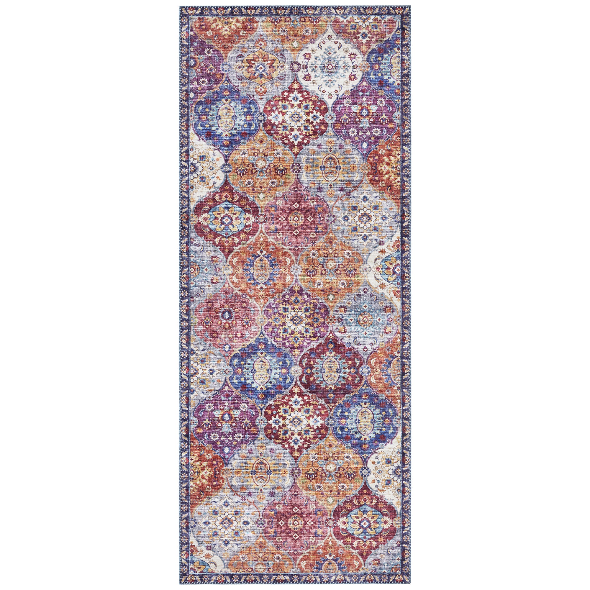 Tapis ANDALOUSIA Rouge Multicolore - Elle Décoration – STUDIO DECO