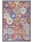 Tapis à motifs Alhambra Rouge - ELLE Decoration – STUDIO DECO