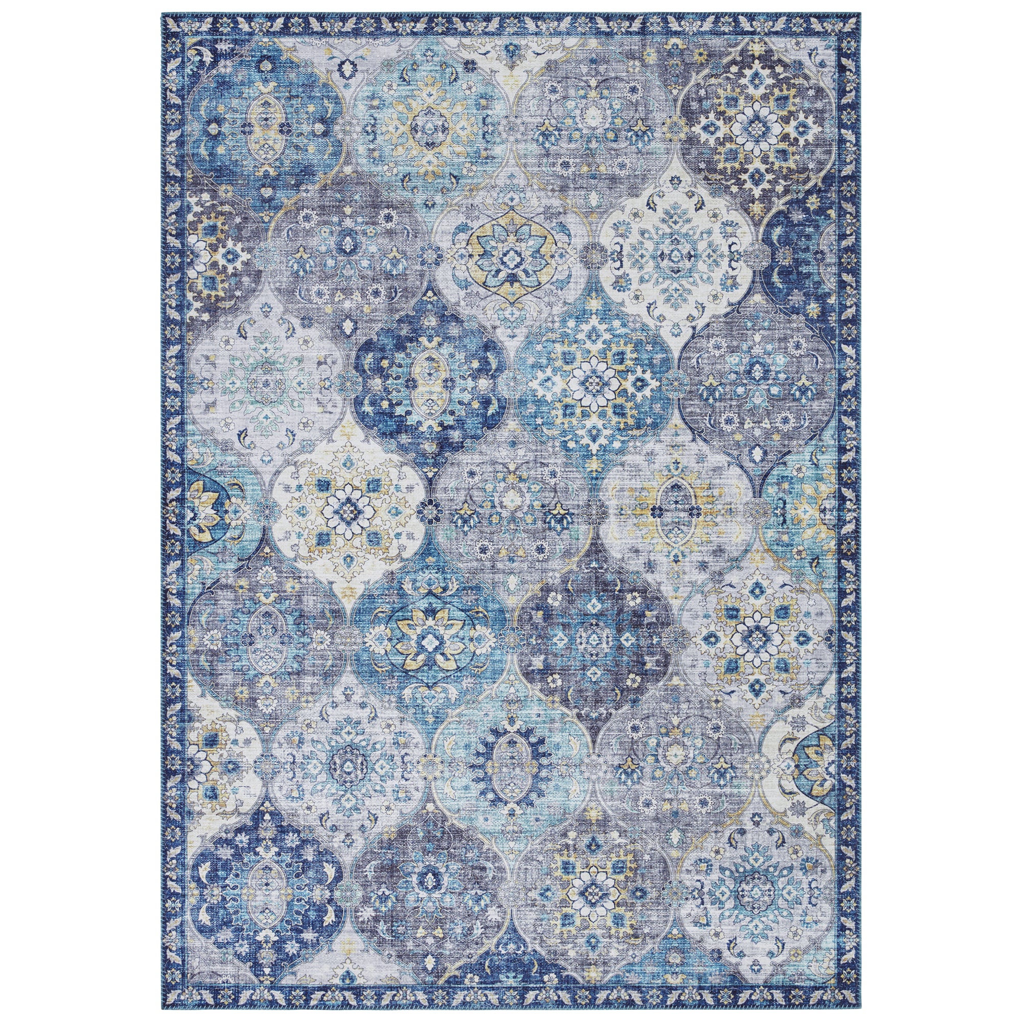 Tapis ANDALOUSIA Bleu Denim - Elle Décoration – STUDIO DECO