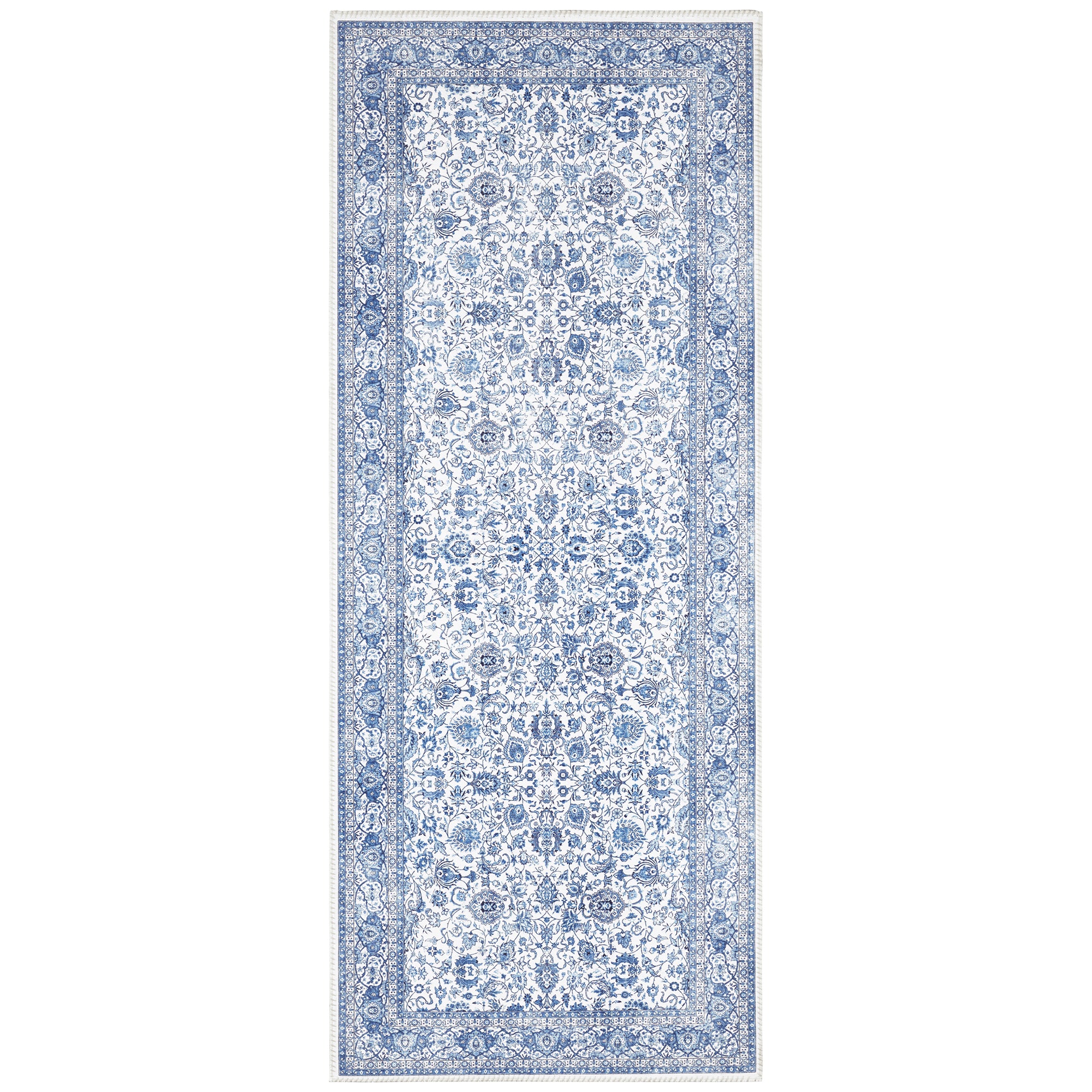 Tapis de couloir Kilim à motifs Vintage Bleu - ELLE Decoration – STUDIO DECO