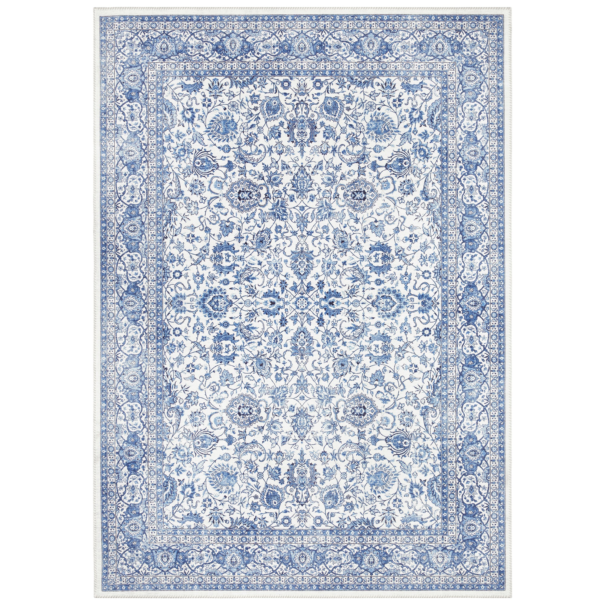 Tapis Kilim à motifs Vintage Bleu - ELLE Decoration – STUDIO DECO