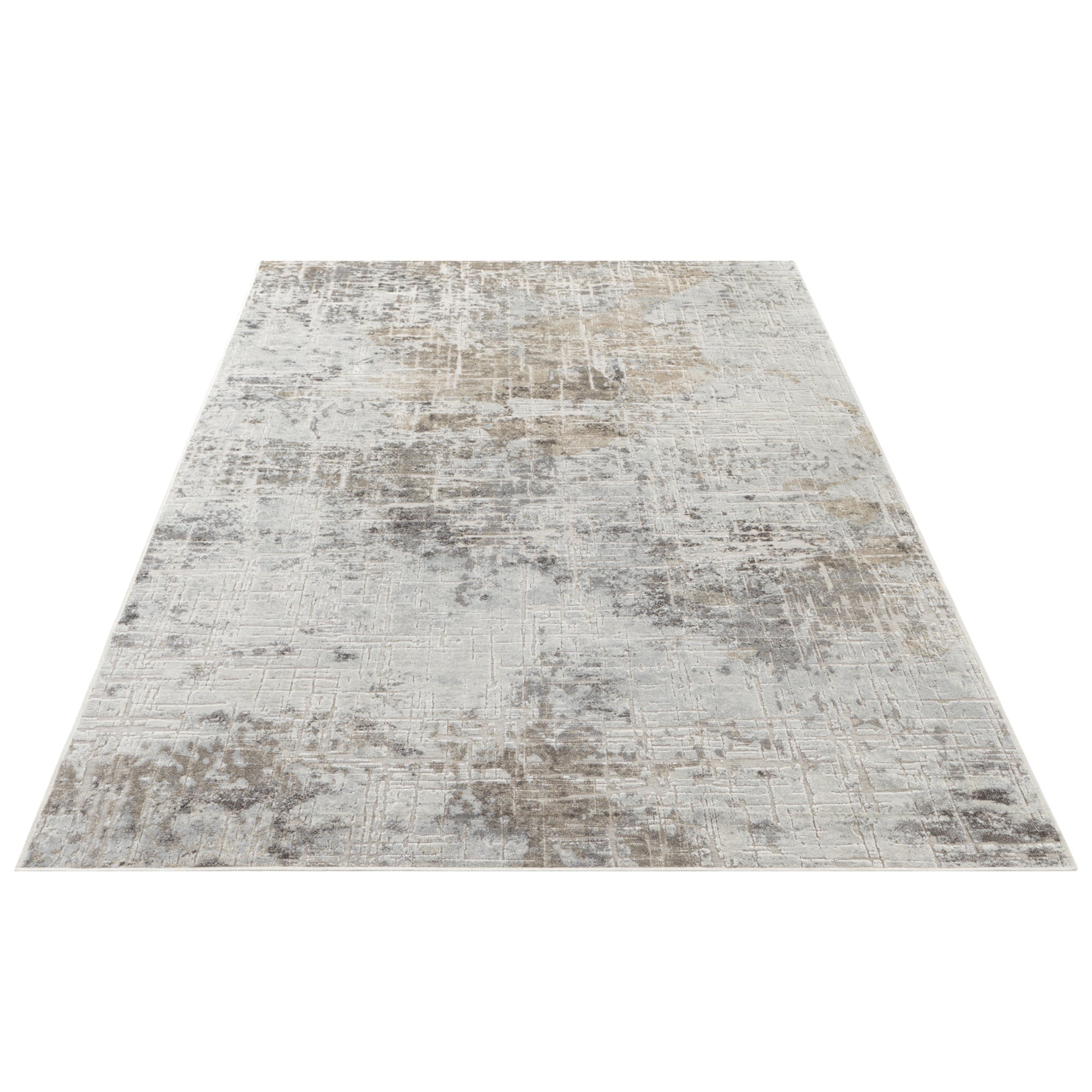 Tapis Viscose Abstrait Beige Cuivre – STUDIO DECO