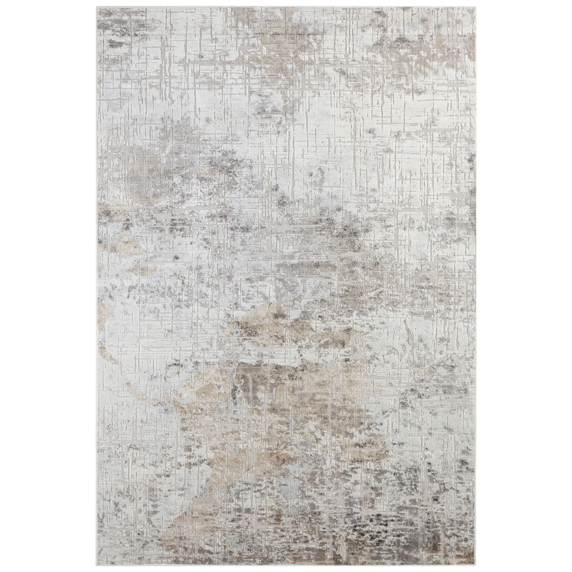 Tapis Viscose Abstrait Beige Cuivre – STUDIO DECO
