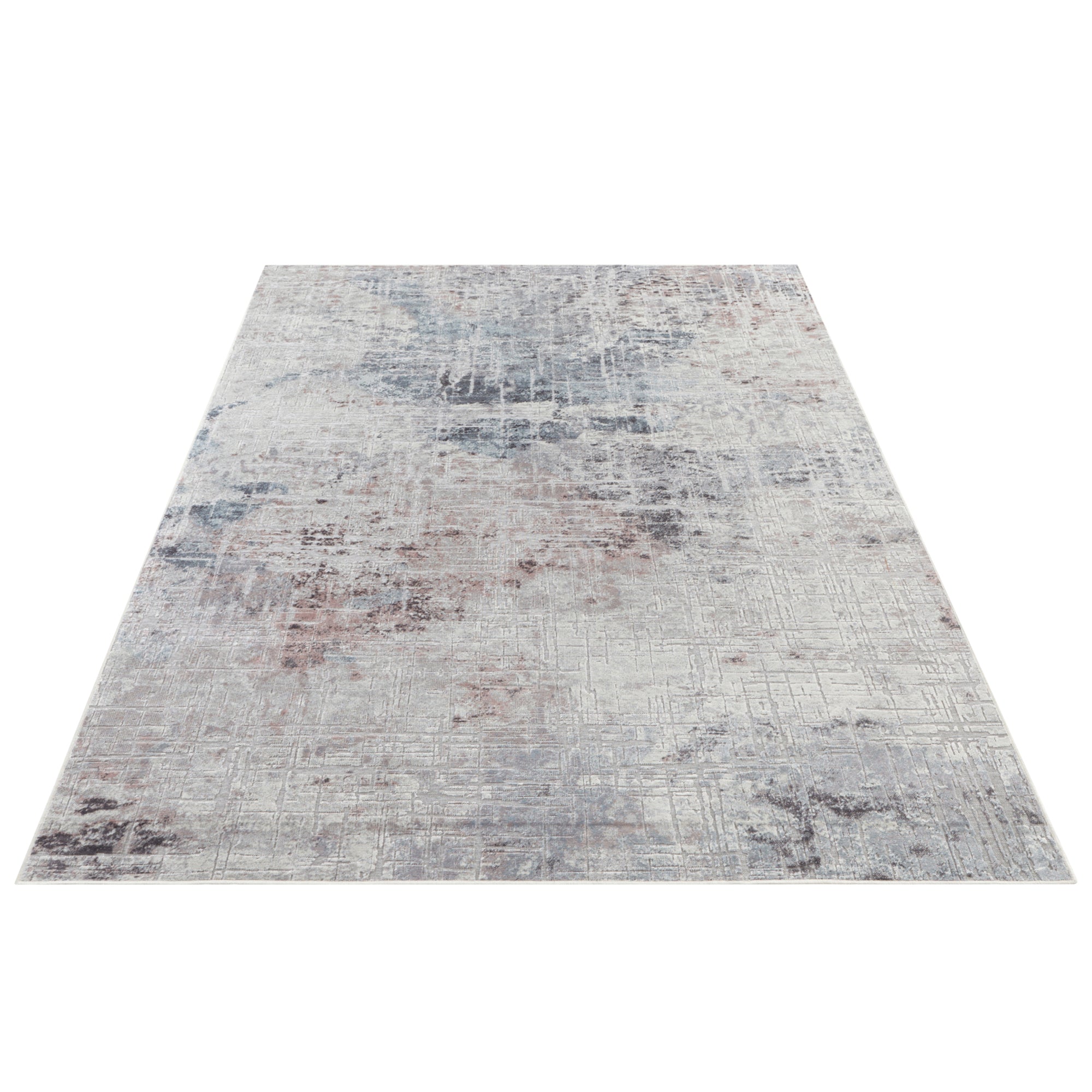 Tapis Viscose Abstrait Rose Bleu – STUDIO DECO