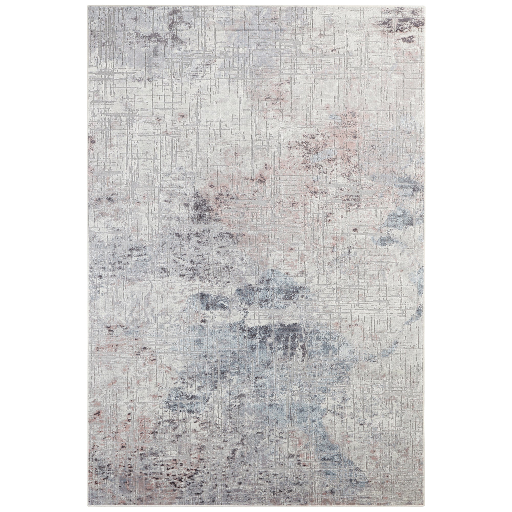 Tapis Viscose Abstrait Rose Bleu – STUDIO DECO