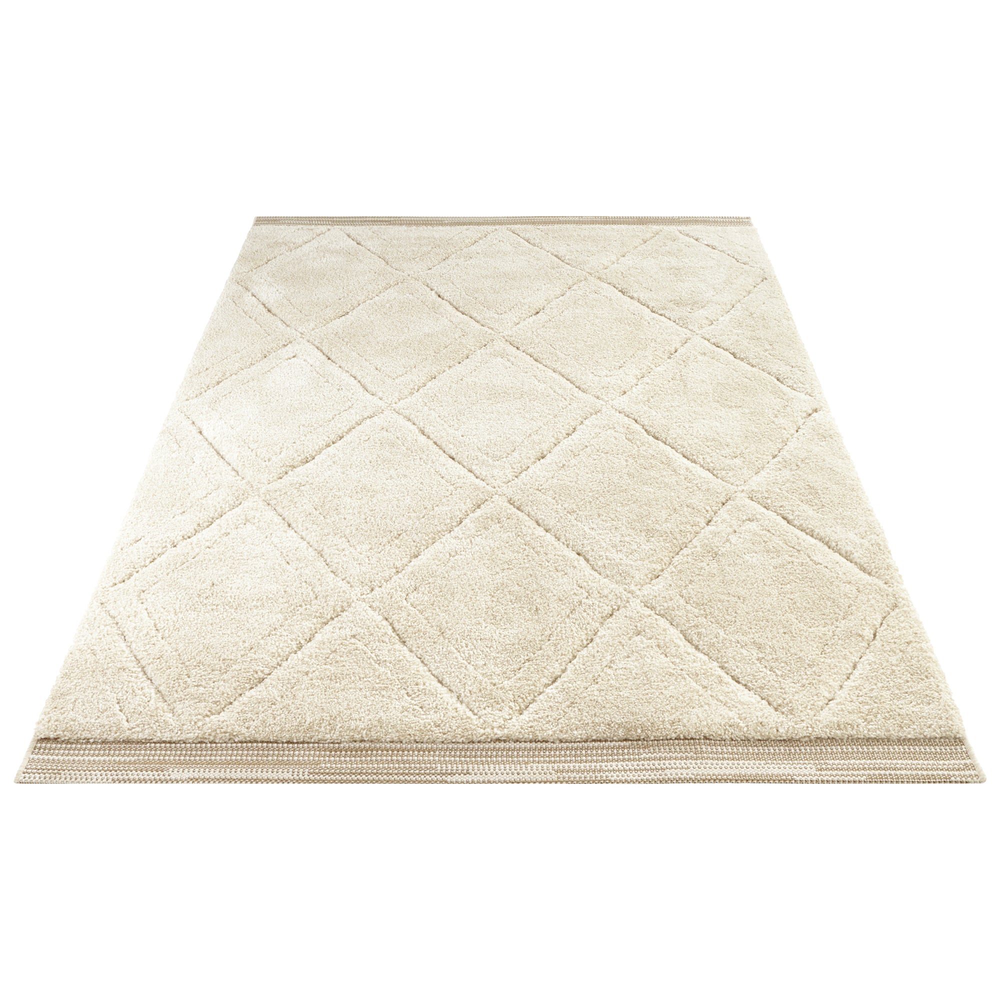 Tapis Berbère à poils longs Crème – STUDIO DECO