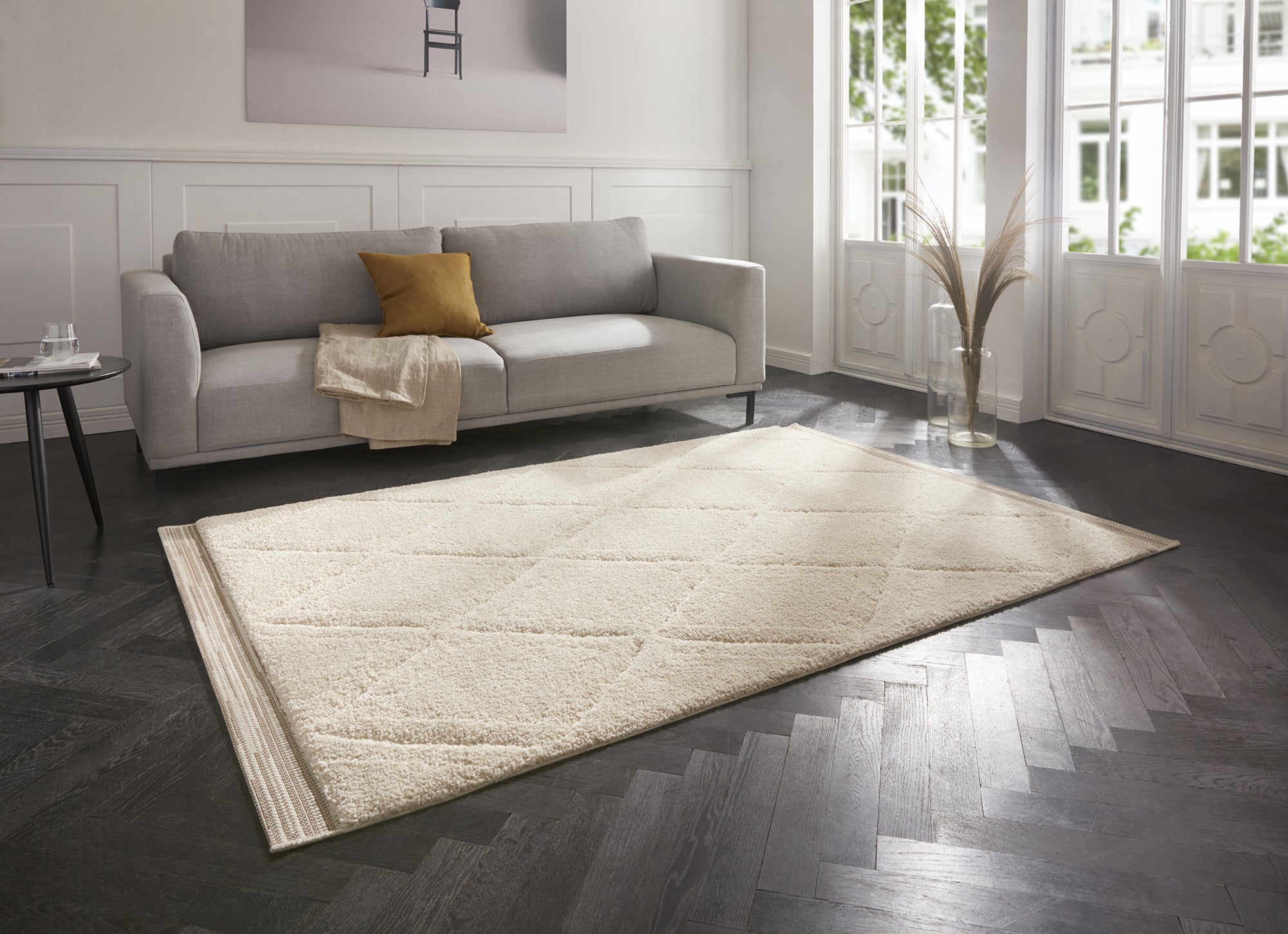 Tapis Berbère à poils longs Crème – STUDIO DECO