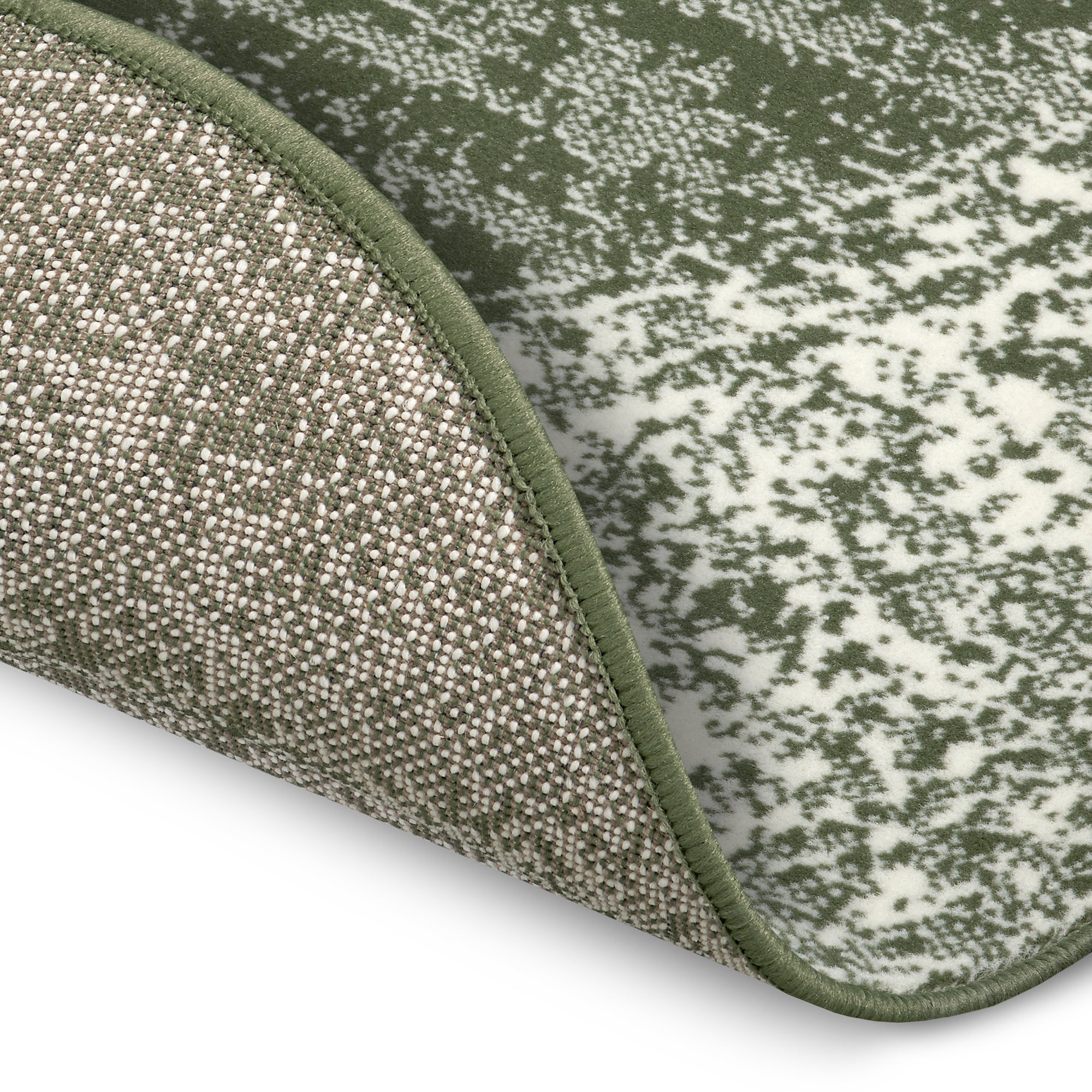 Tapis rond vintage médaillon Vert – STUDIO DECO