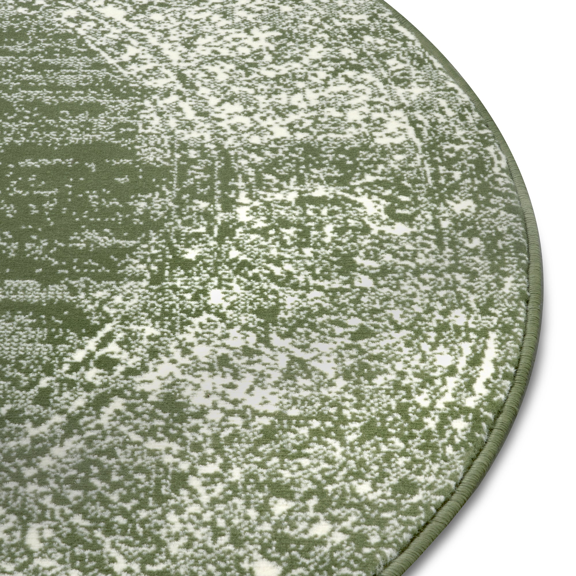 Tapis rond vintage médaillon Vert – STUDIO DECO