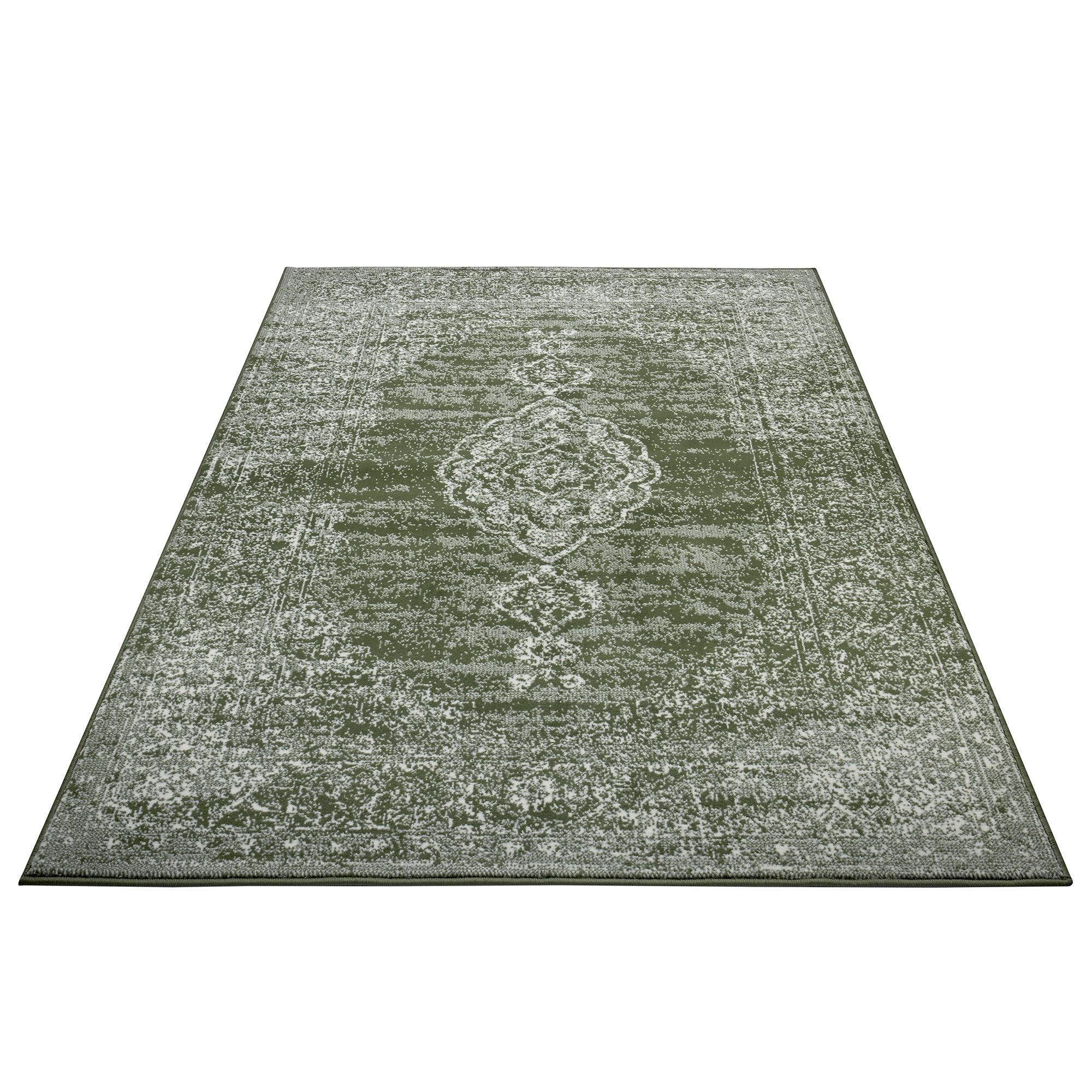 Tapis vintage médaillon Vert – STUDIO DECO