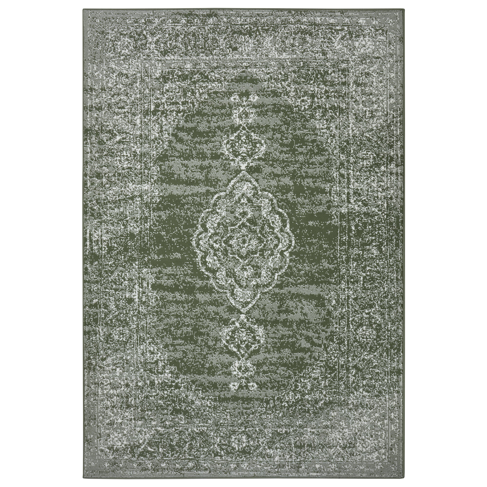 Tapis vintage médaillon Vert – STUDIO DECO
