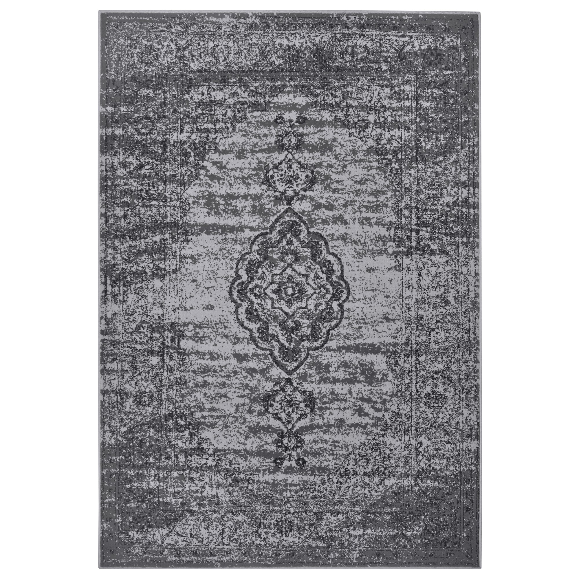 Tapis vintage médaillon Gris – STUDIO DECO