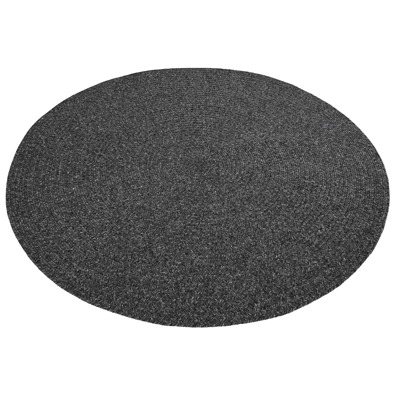 Tapis Rond aspect jute Anthracite – STUDIO DECO