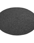 Tapis Rond aspect jute Anthracite – STUDIO DECO