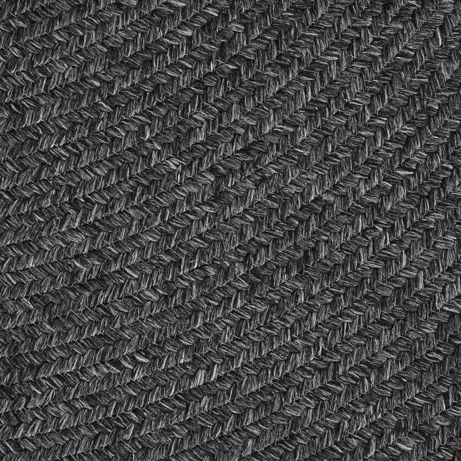 Tapis Rond aspect jute Anthracite – STUDIO DECO