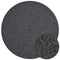Tapis Rond aspect jute Anthracite – STUDIO DECO