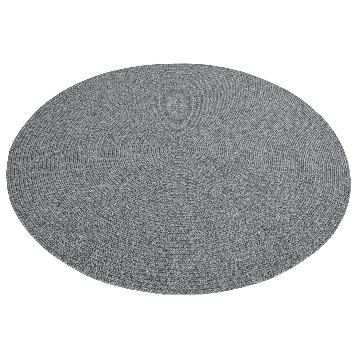 Tapis Rond aspect jute Gris – STUDIO DECO