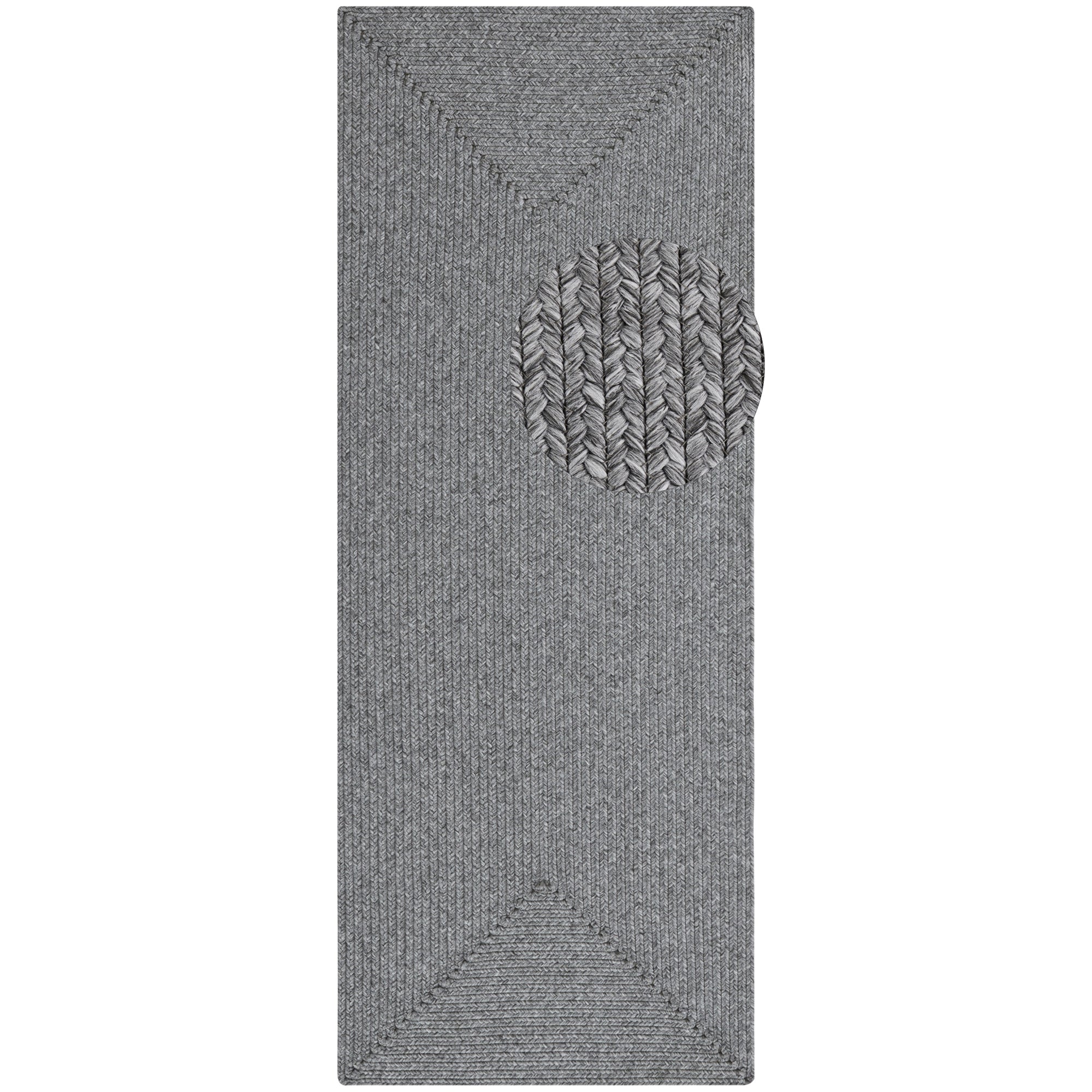 Tapis d'extérieur aspect jute ZADO Gris – STUDIO DECO