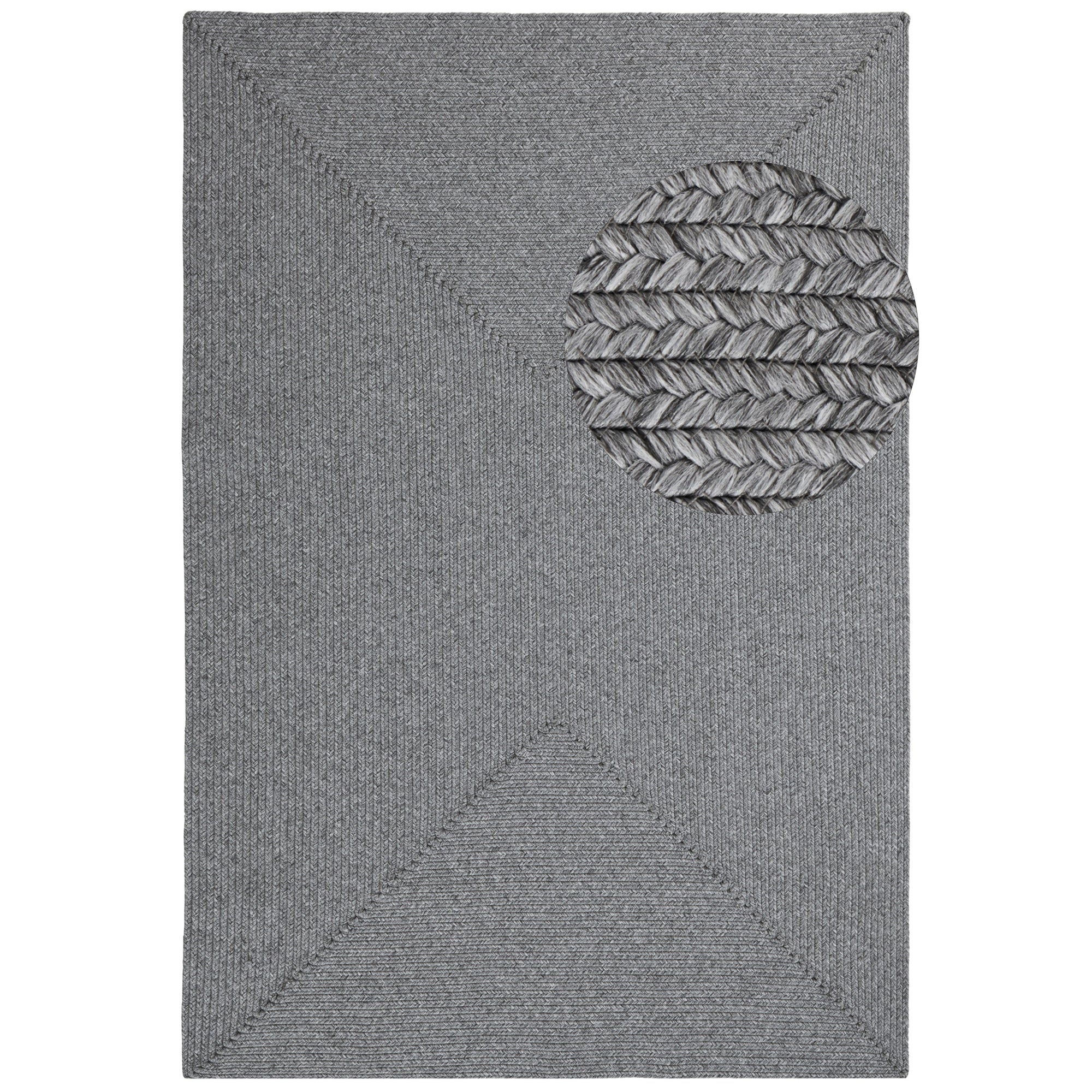 Tapis d'extérieur aspect jute ZADO Gris – STUDIO DECO