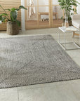 Tapis d'extérieur aspect jute ZADO Greige – STUDIO DECO