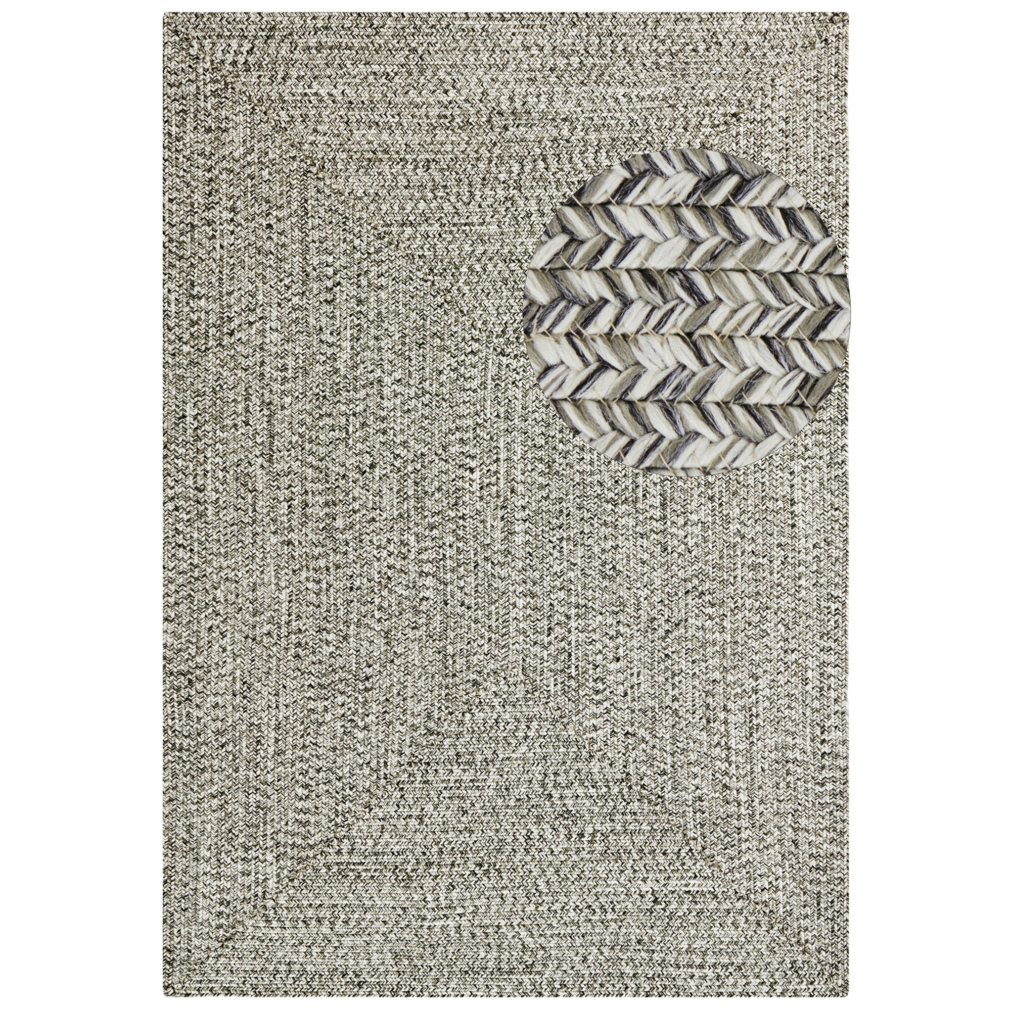 Tapis d'extérieur aspect jute ZADO Greige – STUDIO DECO