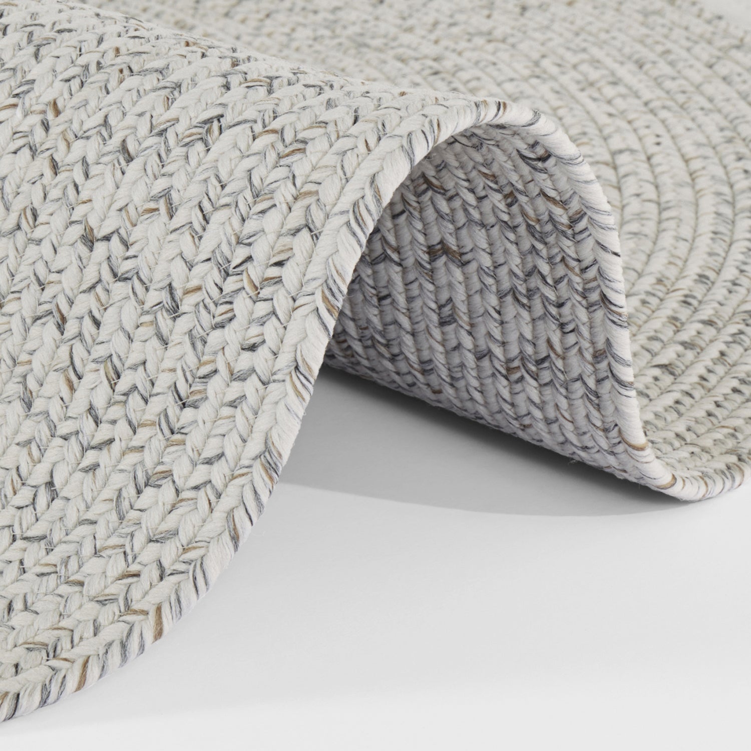 Tapis Rond aspect jute Crème – STUDIO DECO