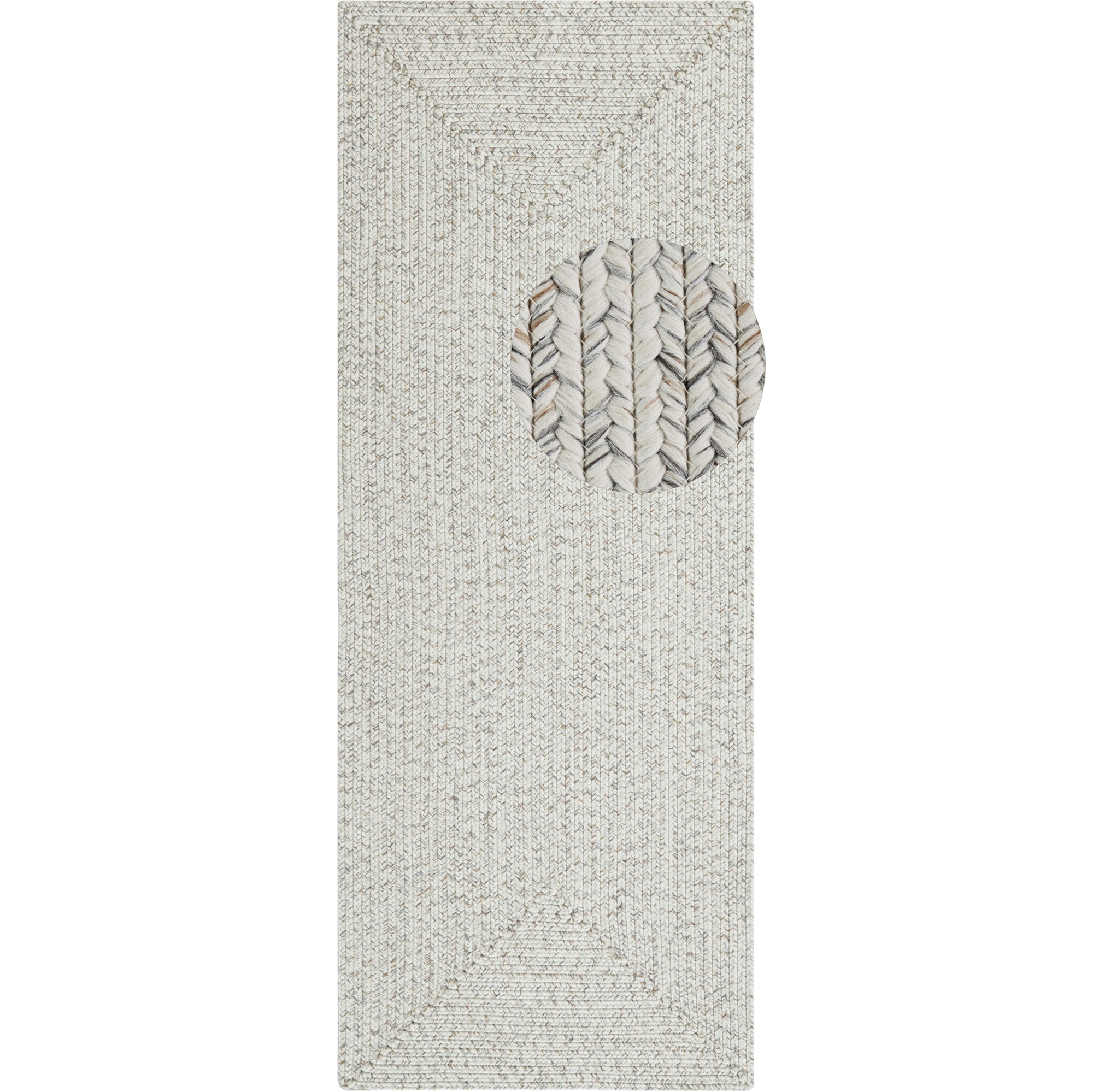 Tapis d'extérieur aspect jute ZADO Crème – STUDIO DECO