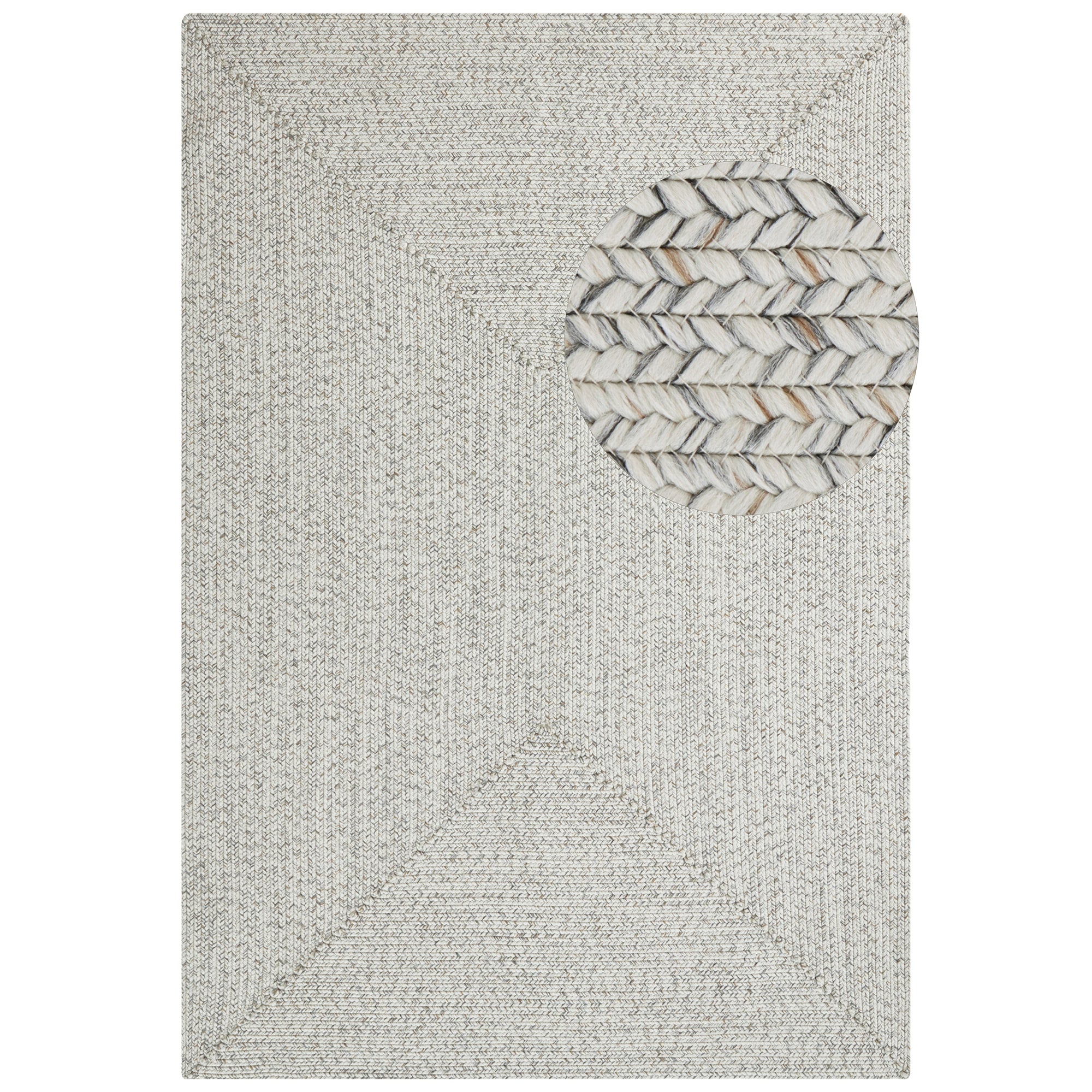 Tapis d'extérieur aspect jute ZADO Crème – STUDIO DECO