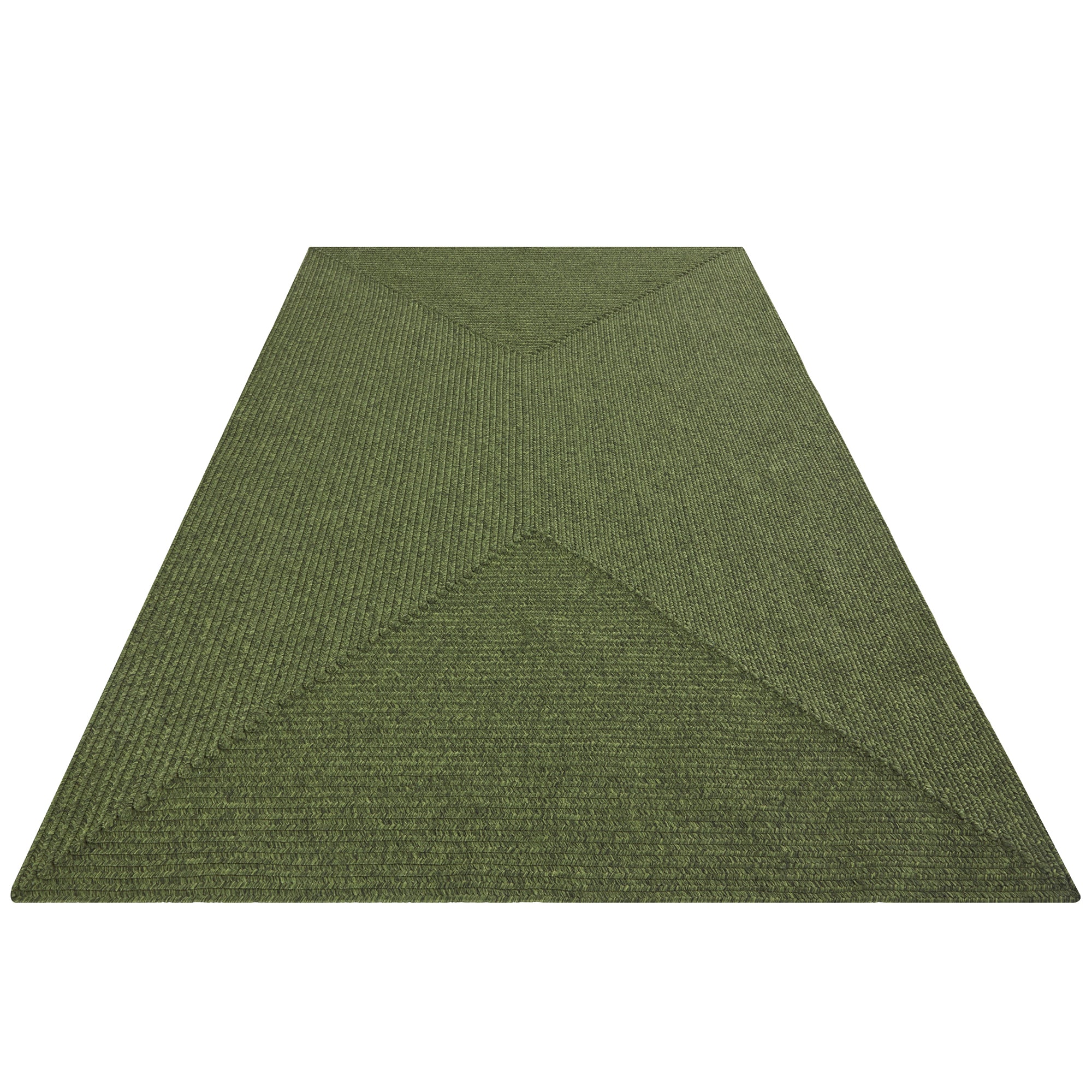 Tapis d'extérieur aspect jute ZADO Vert – STUDIO DECO