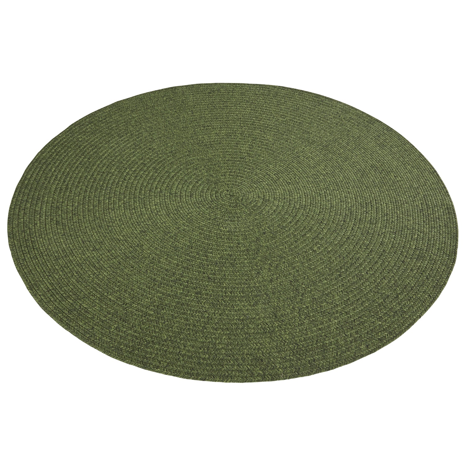 Tapis Rond aspect jute Vert – STUDIO DECO